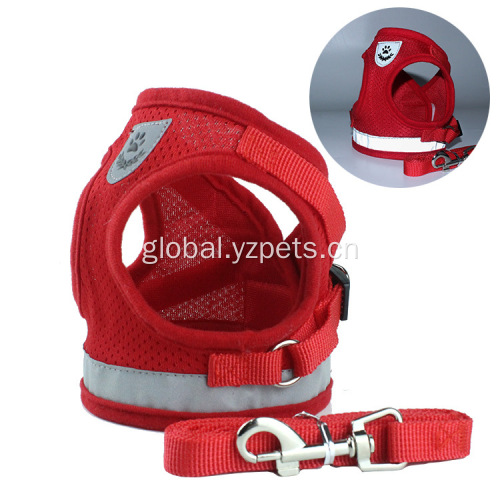 Dog Harness Pets Breathable Air Mesh Reflective Dog Harness Factory